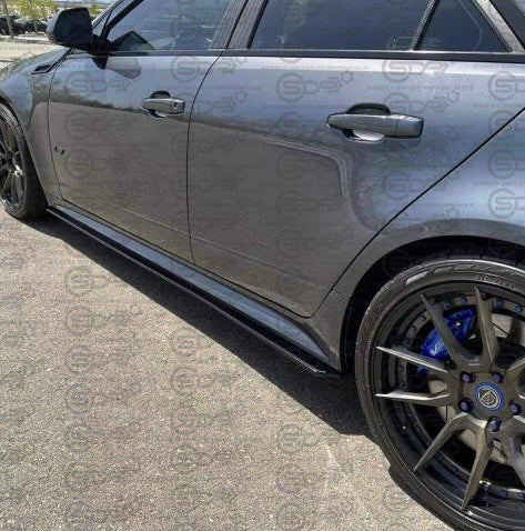 2009-2015 CTS-V V2 Sedan & Wagon | Basic Style Gloss Black Side Skirts Rocker Panels Ground Effects